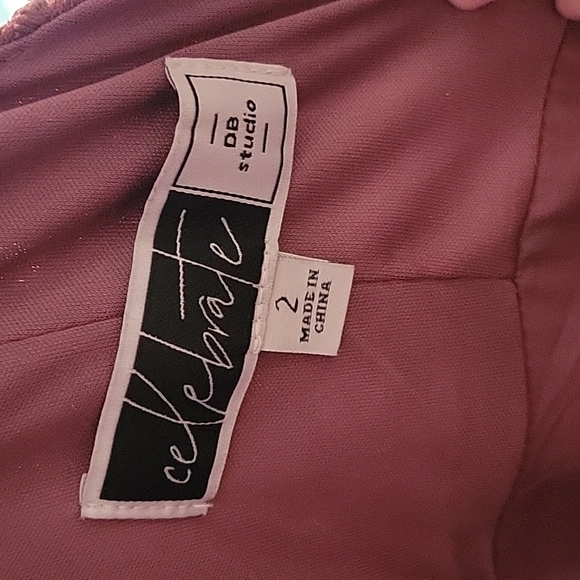 Lace Chiffon Off-Shoulder Long Bridesmaid DressCELEBRATE DB STUDIOF20358 - Picture 6 of 6